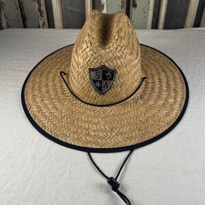 Salt Armor Classic Tan Straw Hat with Black Accents